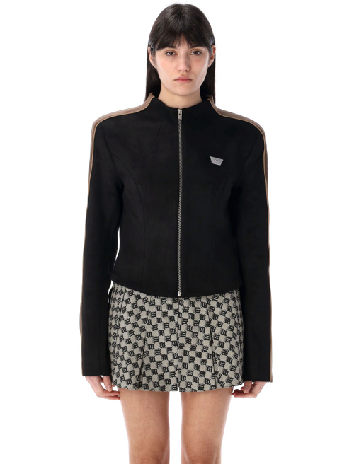 Faux suede moto jacket - Outerwear | Spazio Pritelli