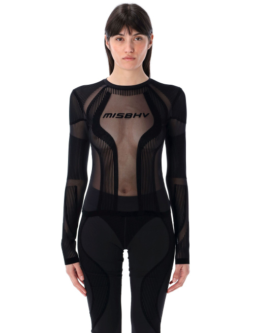 Flock Mesh Sport longsleeve top - Top | Spazio Pritelli