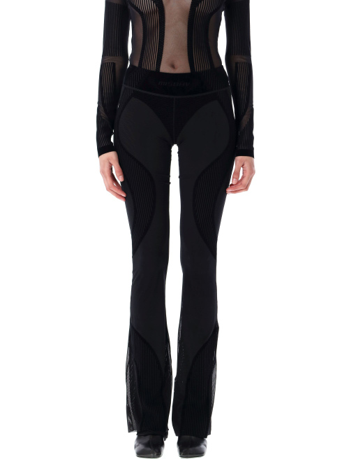 Flock Mesh Sport flared pants - Leggings | Spazio Pritelli