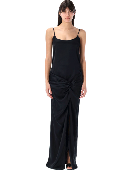 SATIN LONG DRESS - Apparel | Spazio Pritelli