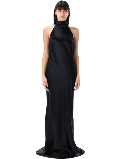Chilton stretch satin evening dress - RALPH LAUREN | Spazio Pritelli