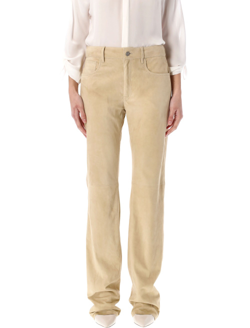 Suede leather trousers - Pants | Spazio Pritelli