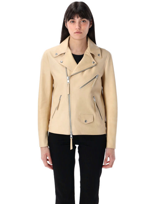 Sheepskin leather moto jacket - Outerwear | Spazio Pritelli