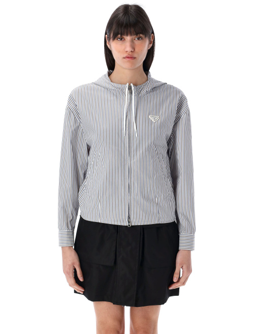 Striped poplin blouson jacket - Outerwear | Spazio Pritelli
