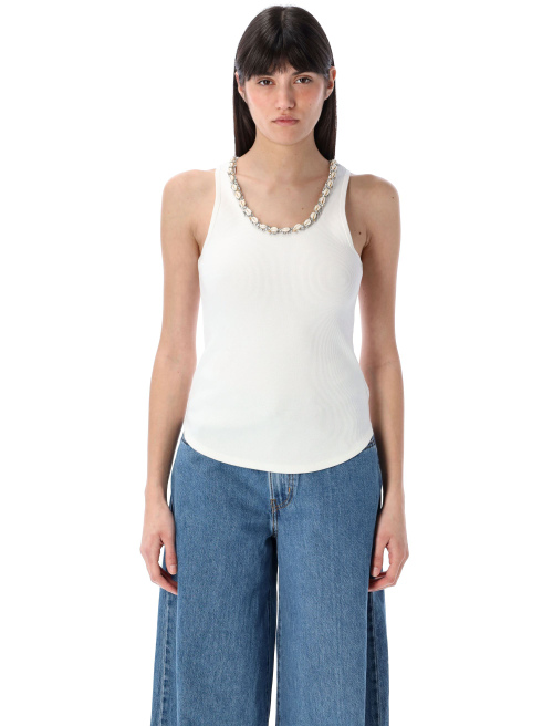 Illuminate embellished tank top - Top | Spazio Pritelli