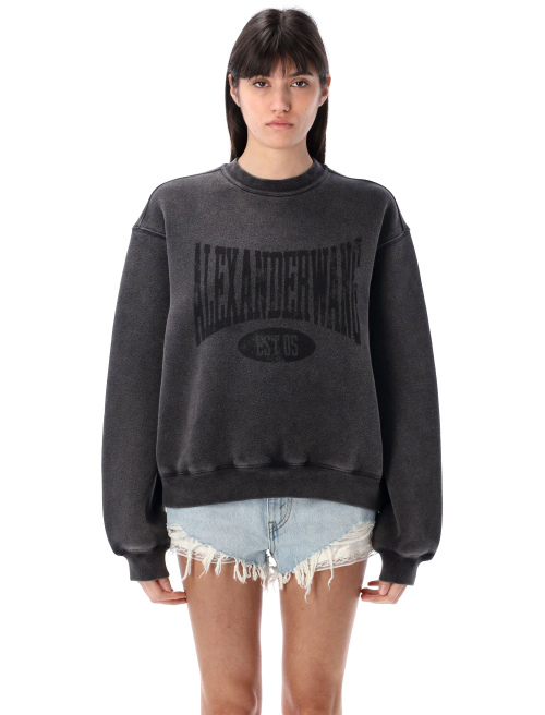 Distressed logo sweatshirt - Fleece | Spazio Pritelli