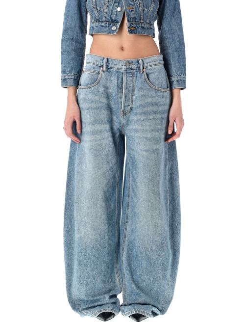 Oversized rounded low rise jeans - Apparel | Spazio Pritelli