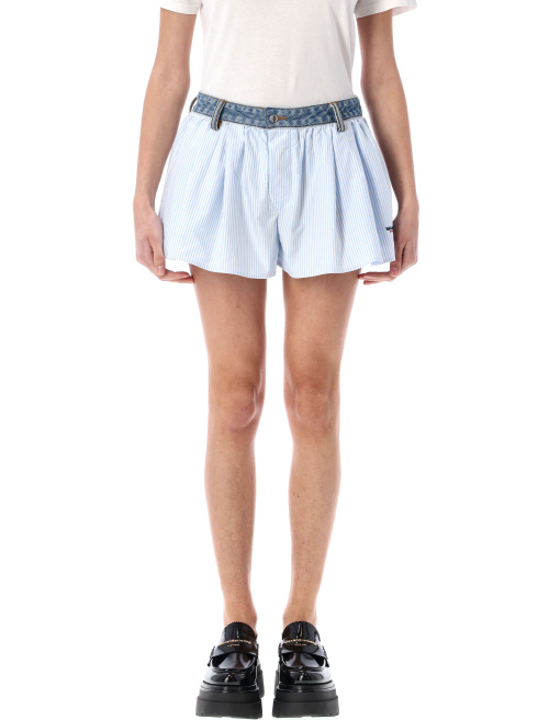 Cotton Oxford boxer-style shorts - T BY ALEXANDER WANG | Spazio Pritelli