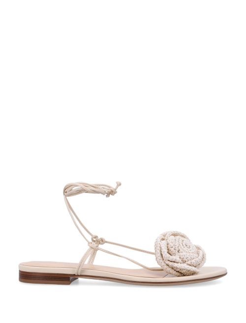 Crochet flower sandal - Sale Women | Spazio Pritelli
