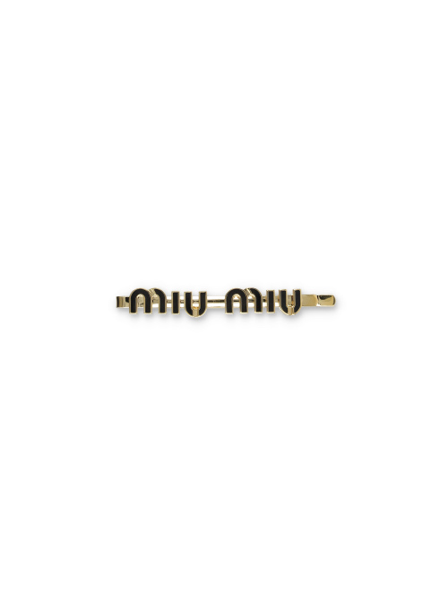 Enameled metal hair clip - MIU MIU | Spazio Pritelli