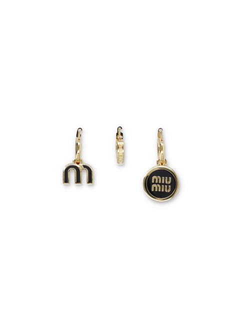 Set of enameled metal earrings - MIU MIU | Spazio Pritelli