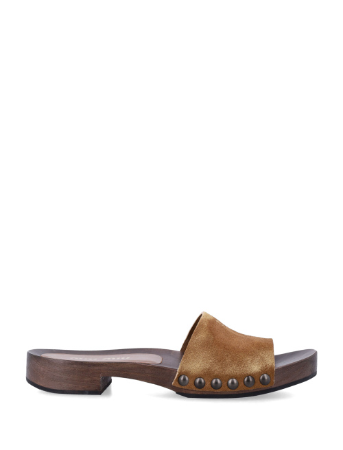 Faded suede clogs - MIU MIU | Spazio Pritelli