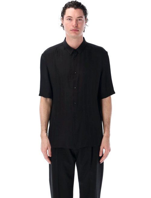 Matte and shiny Cassandre striped silk shirt - Shirt | Spazio Pritelli