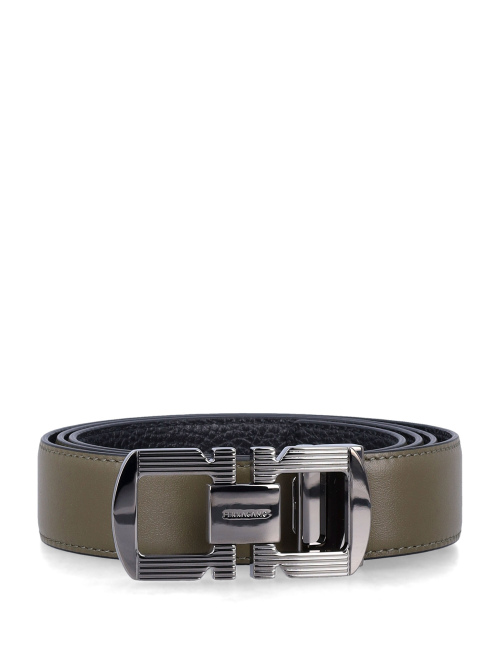 Reversible and adjustable Gancini belt - Belt | Spazio Pritelli