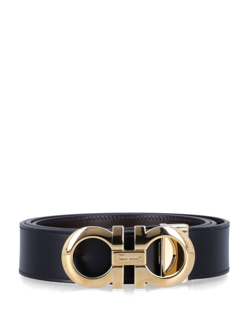 Reversible and adjustable Gancini belt - Belt | Spazio Pritelli