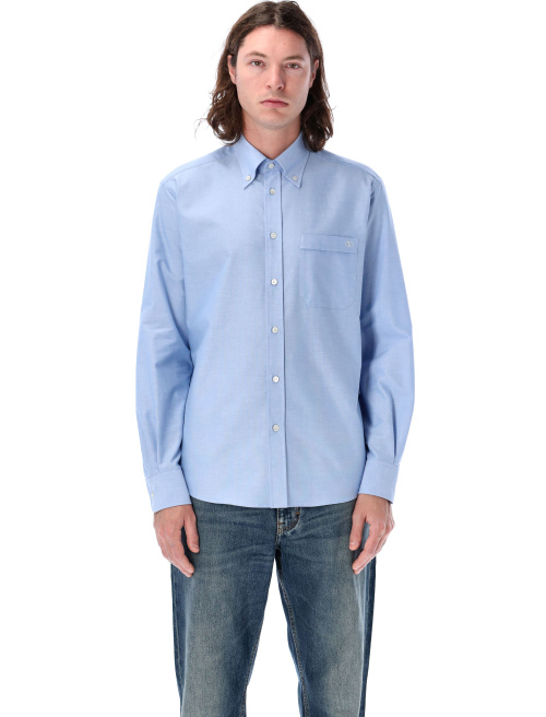 VLogo embroidered cotton shirt - Shirt | Spazio Pritelli