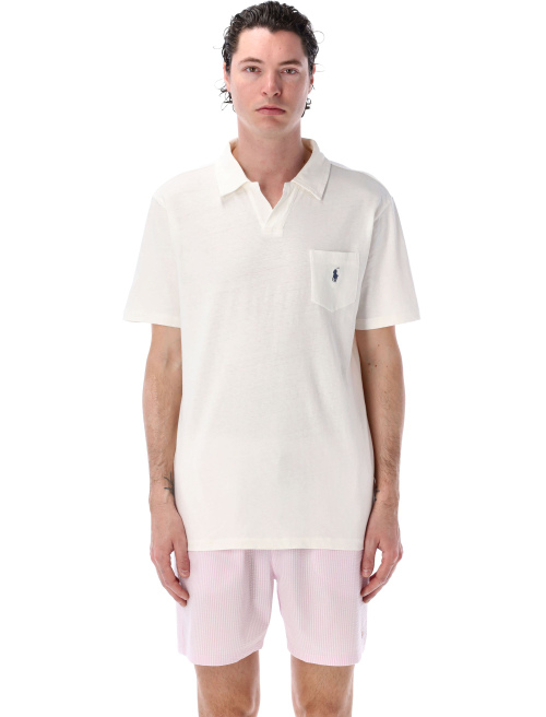 Standard Fit cotton-linen polo shirt - Polo | Spazio Pritelli