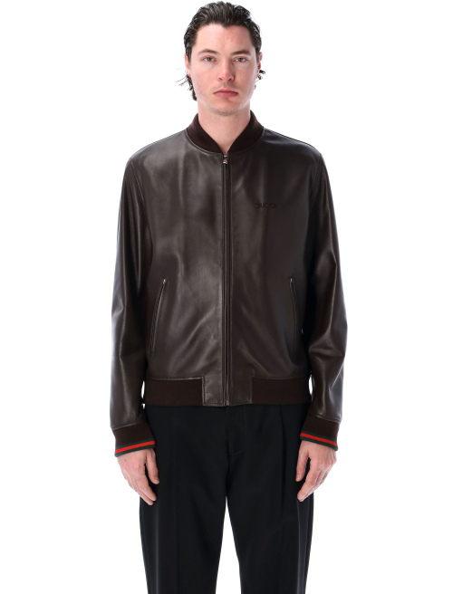 Leather bomber jacket - Leather | Spazio Pritelli