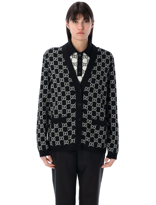 Reversible GG jacquard cardigan - GUCCI | Spazio Pritelli