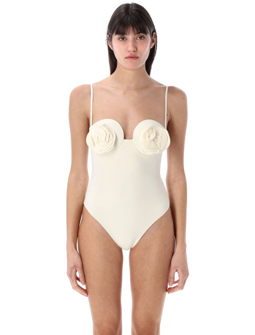 3D flower retro bustier swimsuit - Apparel | Spazio Pritelli