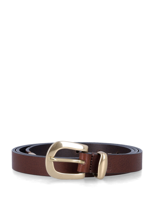 Narrow tipend brass belt - Belt | Spazio Pritelli