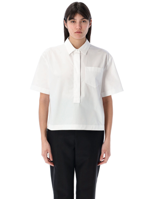 Embossed poplin cropped shirt - GUCCI | Spazio Pritelli