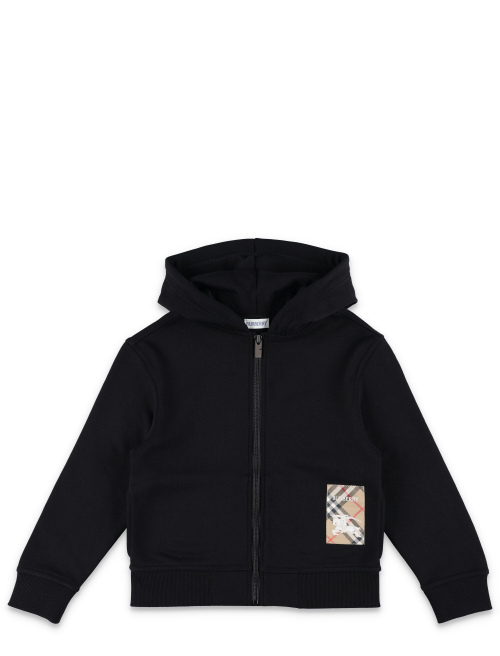 Kid - Check label zip hoodie - Boy apparel | Spazio Pritelli