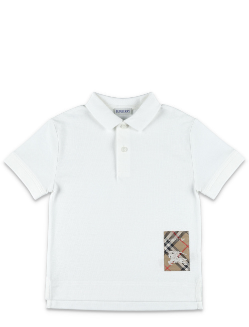 Kid - Check label polo shirt - Boy apparel | Spazio Pritelli