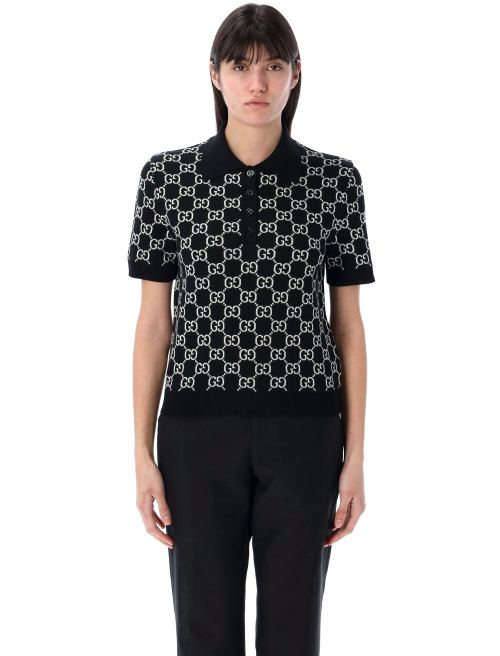 Reversible GG jacquard polo shirt - GUCCI | Spazio Pritelli