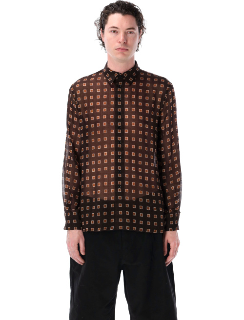 Squared wool etamine shirt - Shirt | Spazio Pritelli