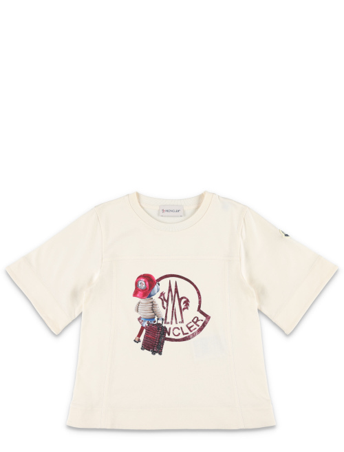 Kid - Teddy Bear logo motif cotton t-shirt - Kids | Spazio Pritelli