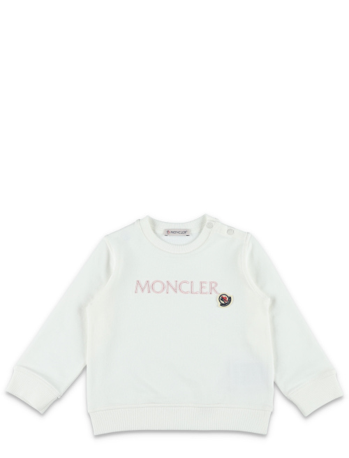 Kid - Embroidered logo coton sweatshirt - MONCLER | Spazio Pritelli
