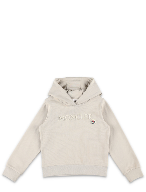 Kid - Embroidered tonal logo cotto hoodie - Kids | Spazio Pritelli
