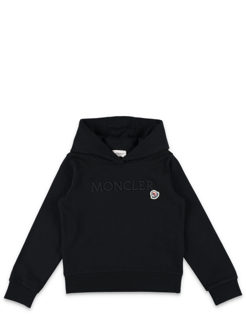 Kid - Embroidered tonal logo cotto hoodie - Kids | Spazio Pritelli