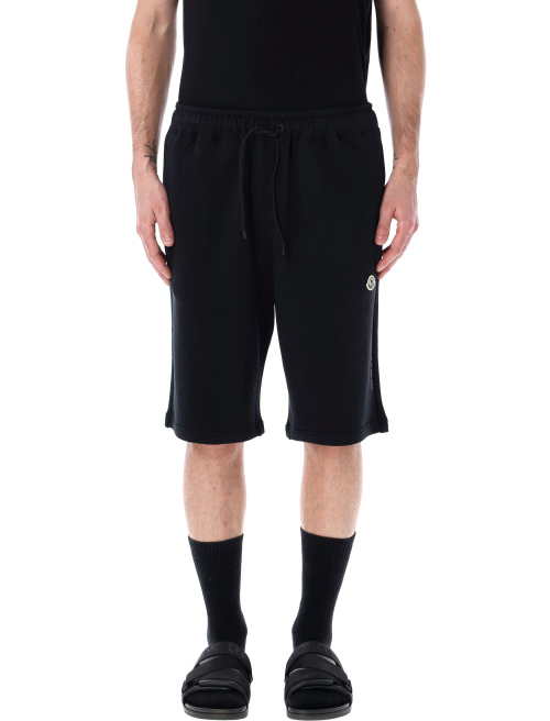 Embroidered logo cotton shorts - Bermuda | Spazio Pritelli