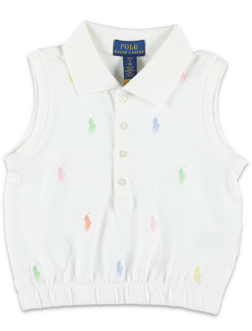 Kid - Stretch mesh Pony polo shirt - POLO RALPH LAUREN | Spazio Pritelli