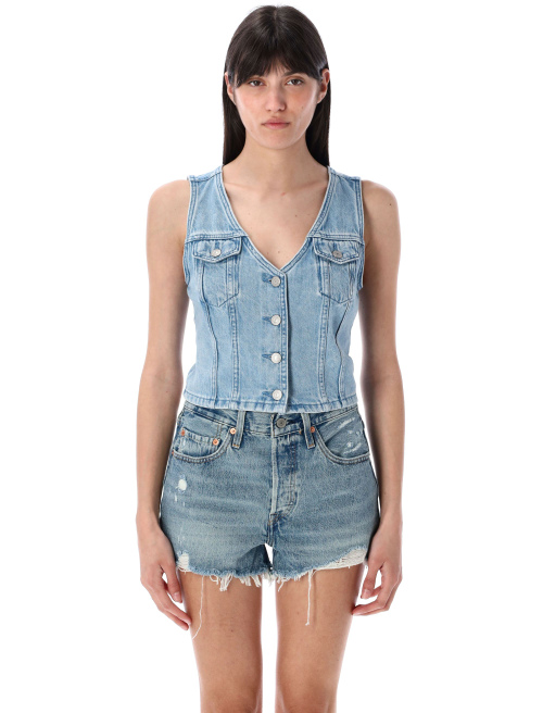 Bella denim corset - Vest | Spazio Pritelli