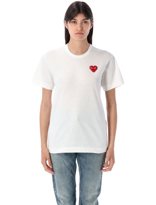 Rhinestones heart t-shirt - Short sleeve | Spazio Pritelli