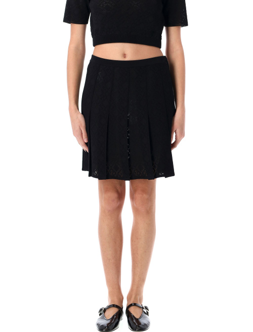 Pleated skirt in monogram 72 jacquard - GIVENCHY | Spazio Pritelli