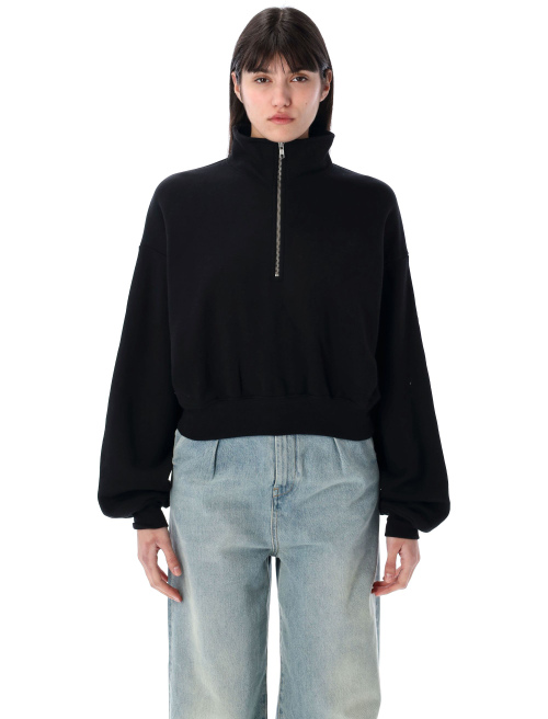 Half-zip cropped sweatshirt - Fleece | Spazio Pritelli