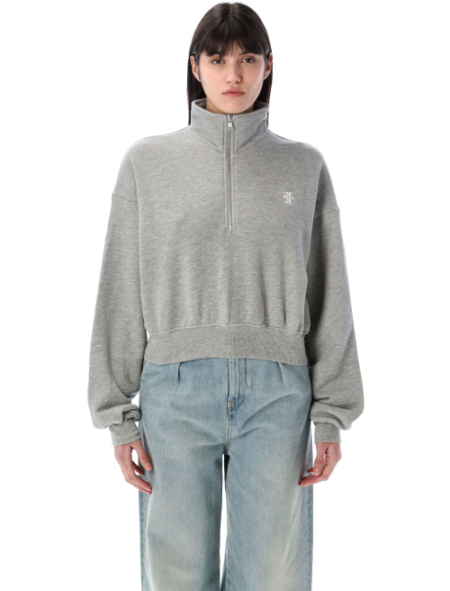 Half-zip cropped sweatshirt - Fleece | Spazio Pritelli