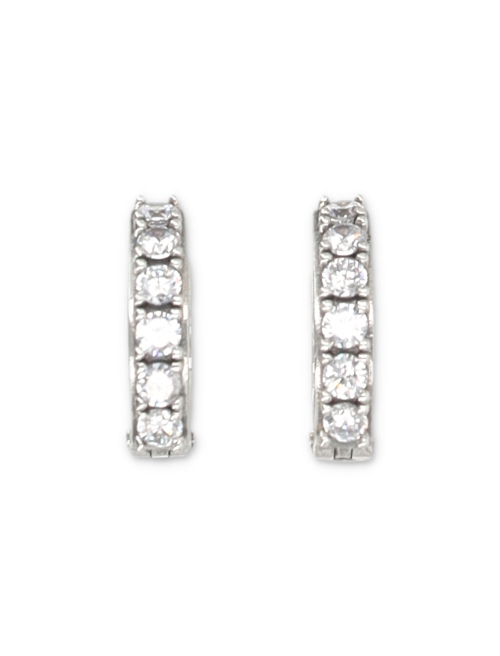 Crystal hoop earrings - Earrings | Spazio Pritelli