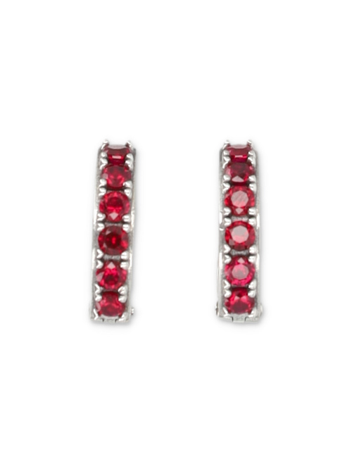 Crystal hoop earrings - Earrings | Spazio Pritelli