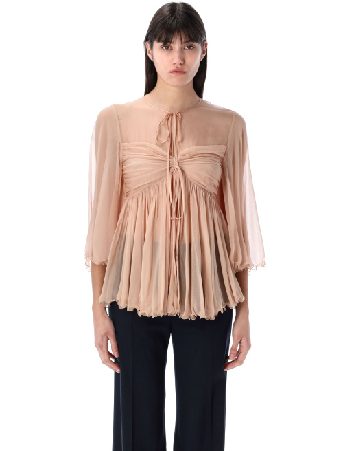 Silk pleated top - Top | Spazio Pritelli