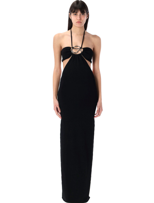 Knitted halter long dress - Apparel | Spazio Pritelli