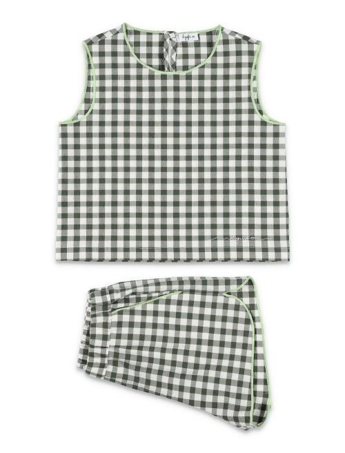 Kid - Gingham check seersucker set - Set | Spazio Pritelli