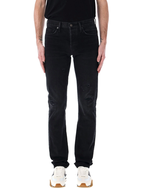 Rid and repaired denim pants - Jeans | Spazio Pritelli