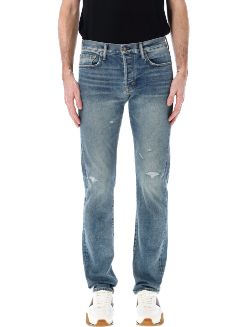 Rid and repaired denim pants - Jeans | Spazio Pritelli