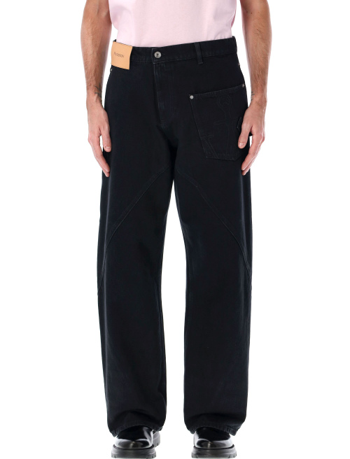 Cotton twisted workwear denim pants - Jeans | Spazio Pritelli