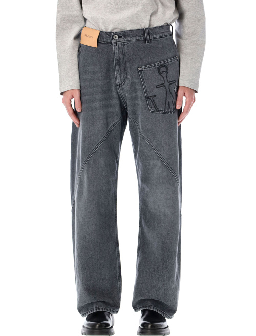 Cotton twisted workwear denim pants - Jeans | Spazio Pritelli
